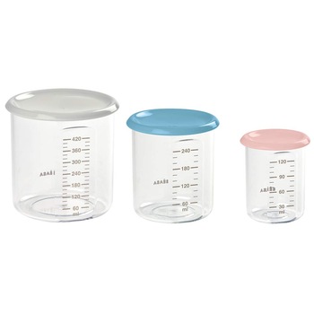 Set 3 recipiente ermetice din tritan Beaba, 120/240/420ml, Multicolor Set 3 recipiente ermetice din tritan Beaba, 120/240/420ml, Multicolor