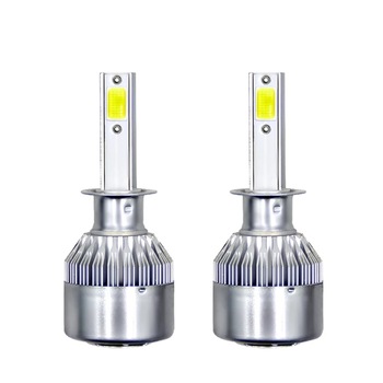 Set 2 leduri cu ventilator 12v-24v, lumina alba 6500k, compatibil h1 , 72w 76000lm Set 2 leduri cu ventilator 12v-24v, lumina alba 6500k, compatibil h1 , 72w 76000lm