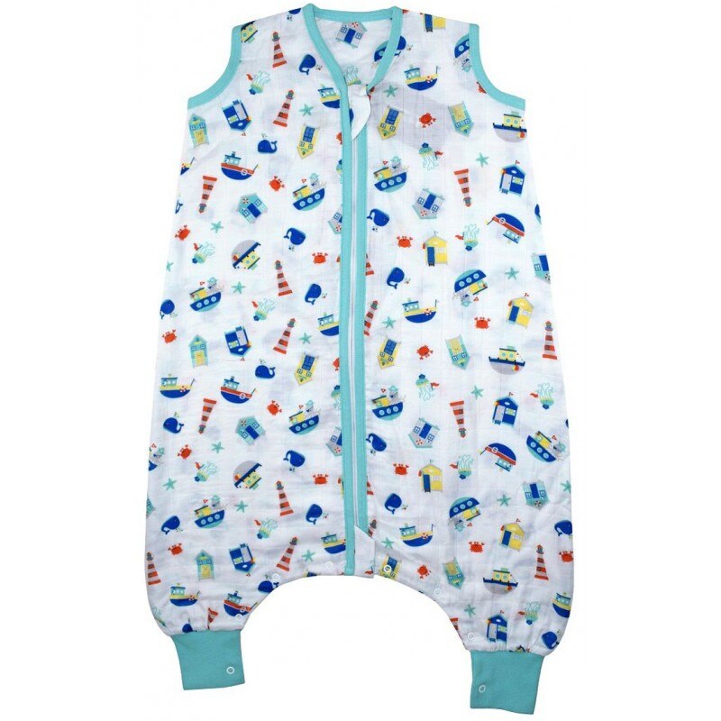 Sac de dormit cu picioruse Bamboo Nautical 5-6 ani 0.2 Tog