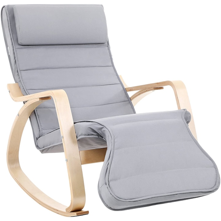 Hintaszék, relaxációs szék, 5 irányban állítható lábtartóval