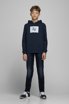 Jack&Jones, Blugi skinny baieti, cu 5 buzunare, Bleumarin inchis, Bleumarin inchis Jack&Jones, Blugi skinny baieti, cu 5 buzunare, Bleumarin inchis, Bleumarin inchis