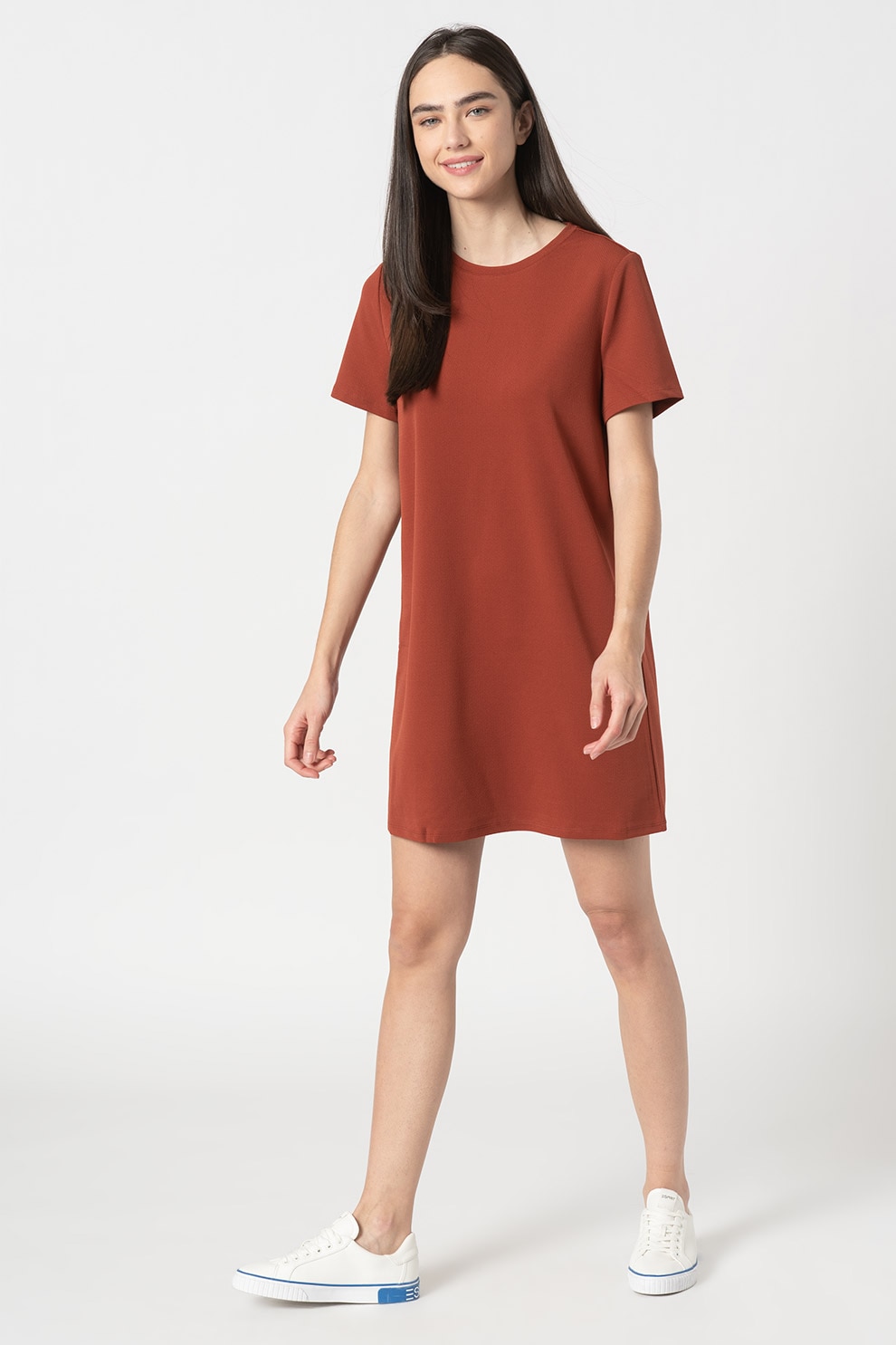 Only, Rochie mini tip tricou Tina, Oranj stins