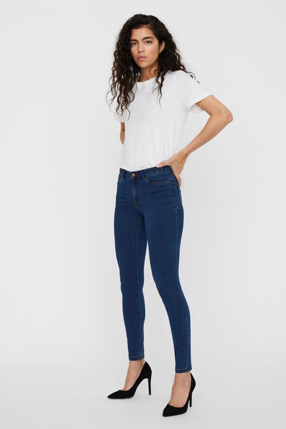 Vero Moda, Blugi skinny Judy, Bleumarin, S-L32