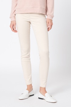 Vero Moda, Blugi skinny cu talie inalta Sophia, Crem Vero Moda, Blugi skinny cu talie inalta Sophia, Crem