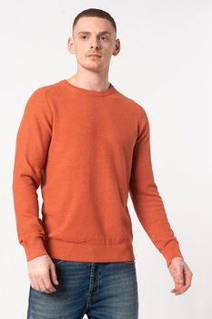 jackampjones pulover tricotat fin cu decolteu la baza gatului lab rat oranj imagen 16_0_
0