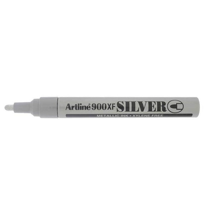 Marker Cu Vopsea Artline 900xf, Corp Metalic, Varf Rotund 2.3mm - Argintiu