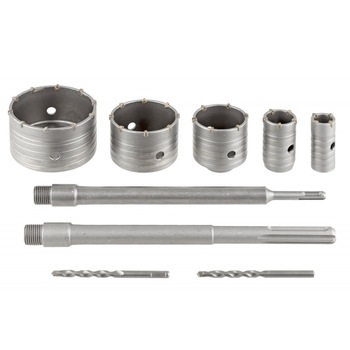Set carote , 9 piese , suport SDS si SDS Max , KP58 Set carote , 9 piese , suport SDS si SDS Max , KP58