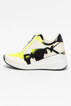 DKNY, Pantofi sport wedge cu fermoar Parlan DKNY, Pantofi sport wedge cu fermoar Parlan