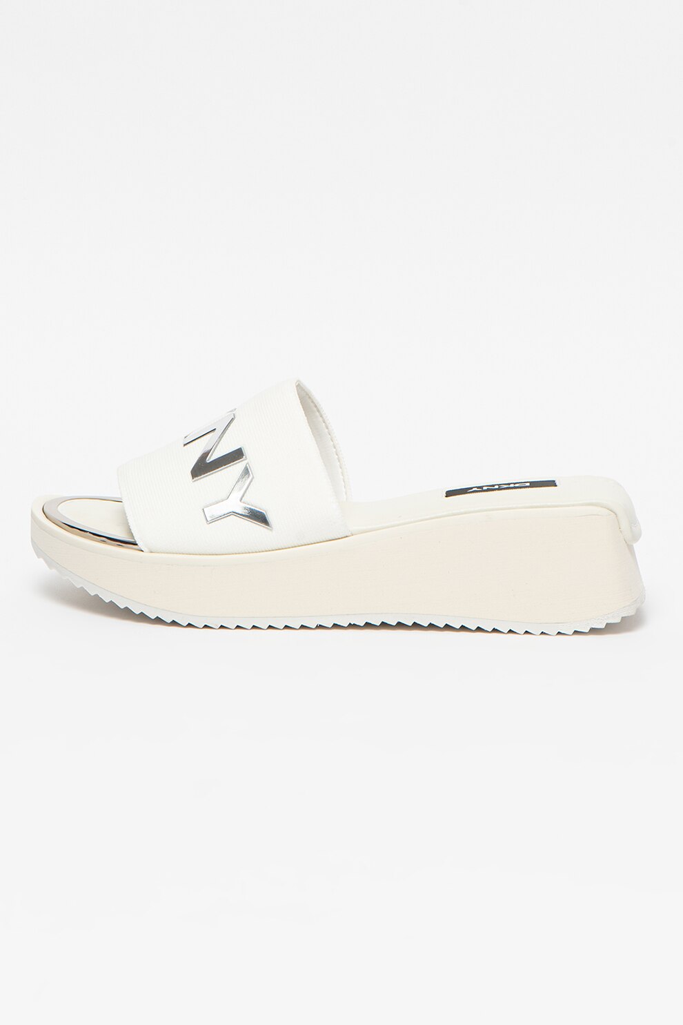 DKNY, Papuci wedge cu logo Mandy