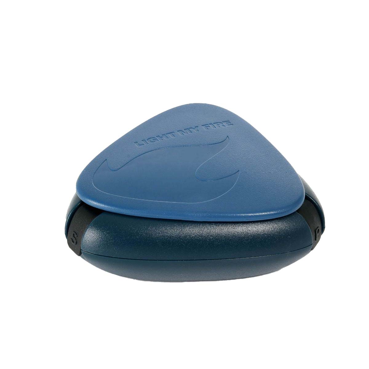 Solnita cu 3 compartimente Light My Fire Salt&Pepper Plus Bio, 70x70x25mm, albastru