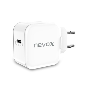 Incarcator priza fast charge 20W NEVOX, USB-C Power Delivery, alb Incarcator priza fast charge 20W NEVOX, USB-C Power Delivery, alb