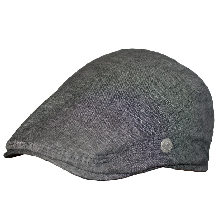 Мъжки каскет Dazoriginal Flatcap, Памук, 55-60cm, Сив