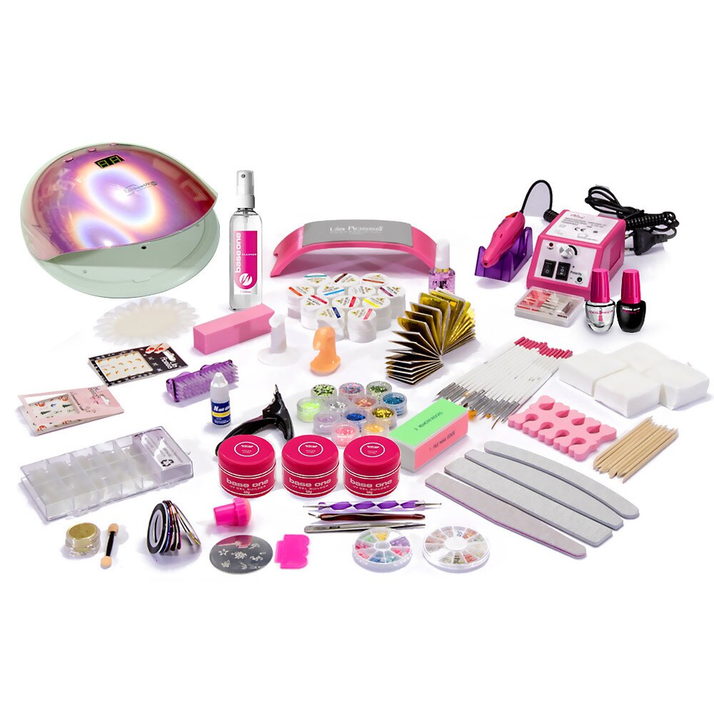 Kit unghii profesional 439 piese Rainbow 60W Color Line original