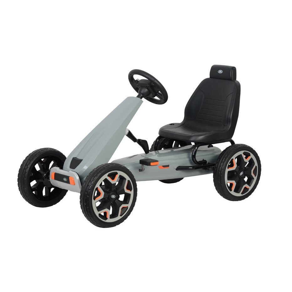 Kart cu pedale Land Rover Go Kart Silicone Silver - eMAG.ro