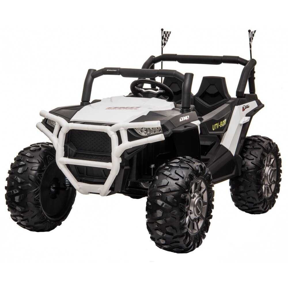 Masinuta electrica 4x4 cu roti din cauciuc EVA Nichiduta UTV Bom White