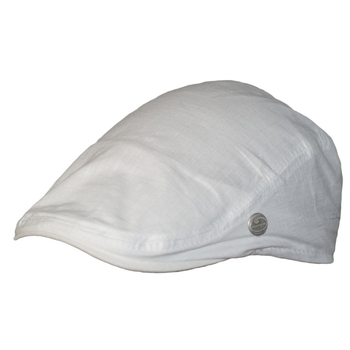Мъжки каскет Dazoriginal Flatcap, Памук, 55-60cm, Бял