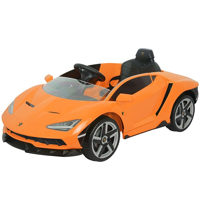 Masinuta electrica cu roti EVA si scaun piele Lamborghini Centenario Orange