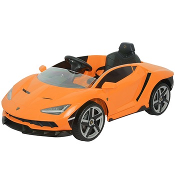Masinuta electrica cu roti EVA si scaun piele Lamborghini Centenario Orange Masinuta electrica cu roti EVA si scaun piele Lamborghini Centenario Orange