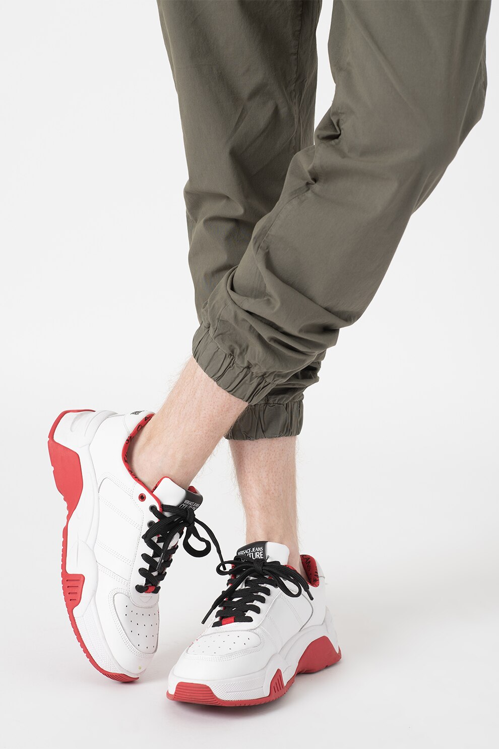 Lumberjack, Pantaloni cu terminatie elastica, Verde sparanghel
