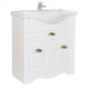Baza mobilier baie si lavoar (chiuveta) Badenmob 172, MDF, PAL, 65x81x45 cm, Alb rustic