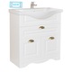 Baza mobilier baie si lavoar (chiuveta) Badenmob 172, MDF, PAL, 65x81x45 cm, Alb rustic