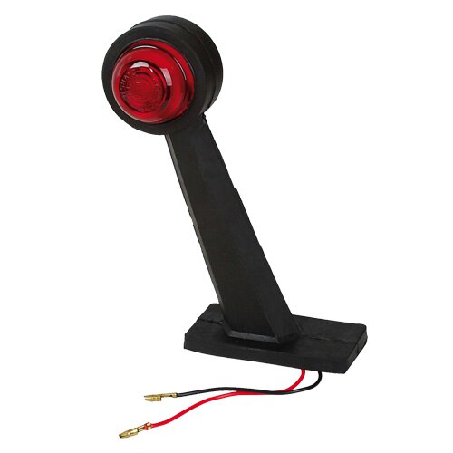 Lampa gabarit camion Filson, cu brat 60°, cu bec, 24V, alb/rosu