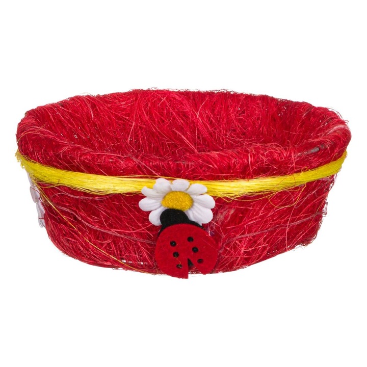 Cosulet cu buburuza decorativa de Paste, King Deco, 18 x 7 cm