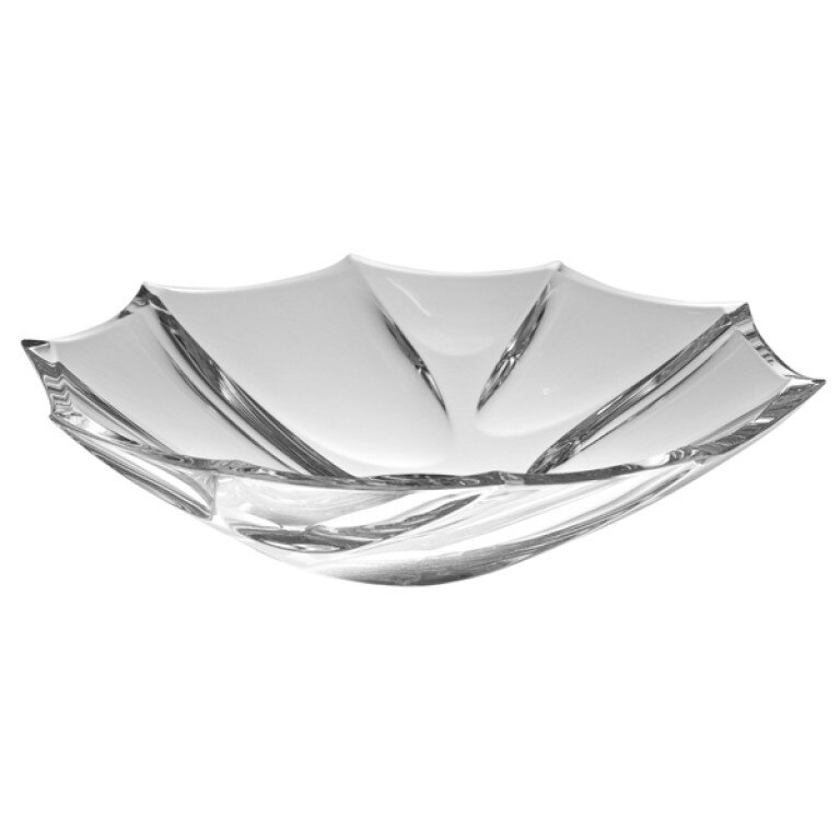 Bol Bohemia, Sticla, Transparent, 29 cm