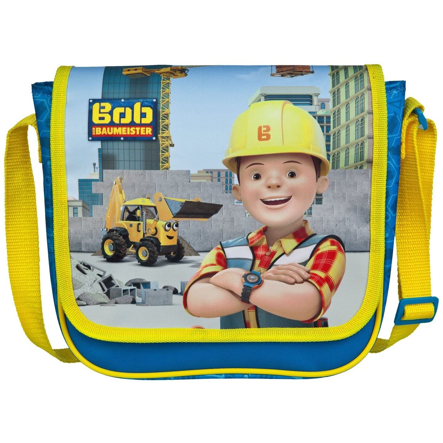 Geanta de umar pentru gradinita, Bob the Builder, Undercover BODB7293, Poliester, 21 x 22 x 8 cm, Multicolor