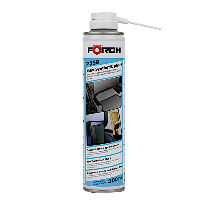 Foerch P359 Plus 4 autóápoló spray, szilikonmentes, műanyag és gumi felületekre, UV stabilizátor, 300 ml