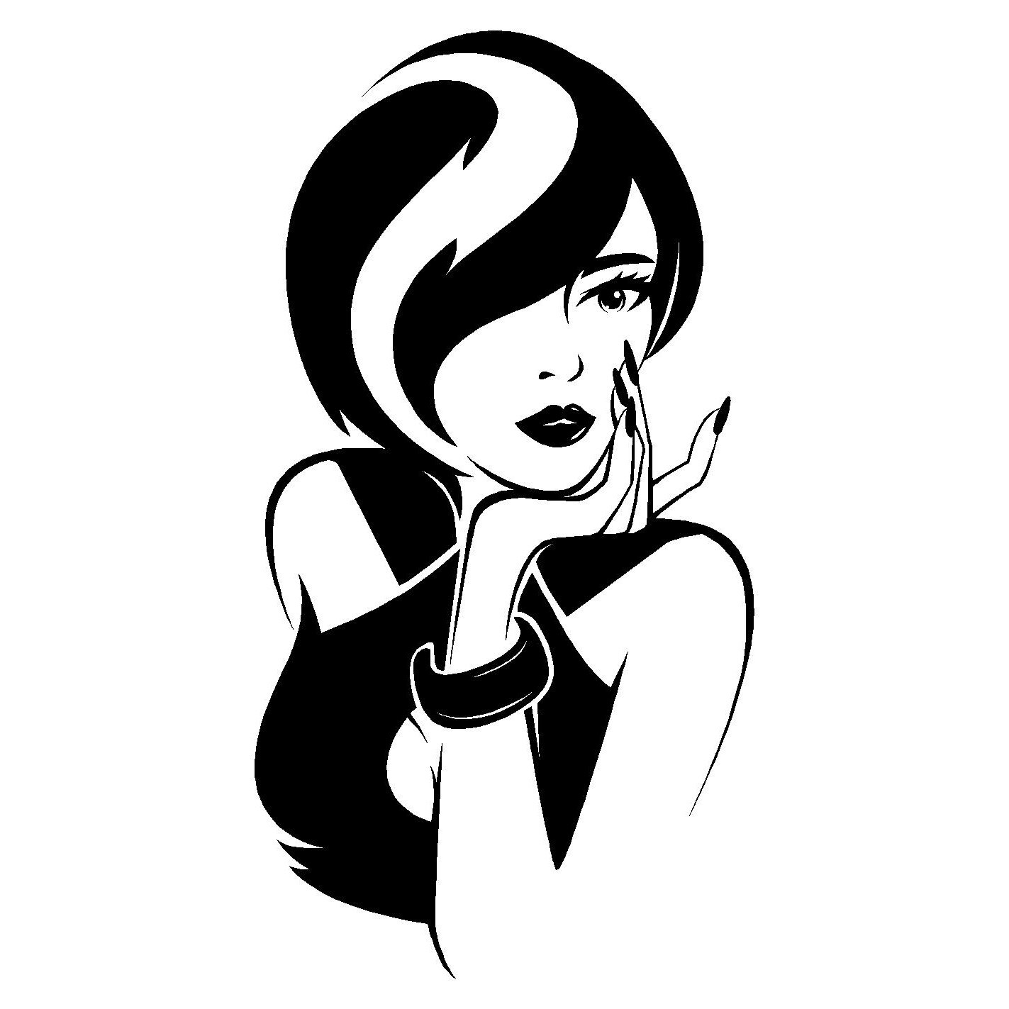 Sticker decorativ perete, ORAFOL, salon infrumusetare, 50 x 94 cm