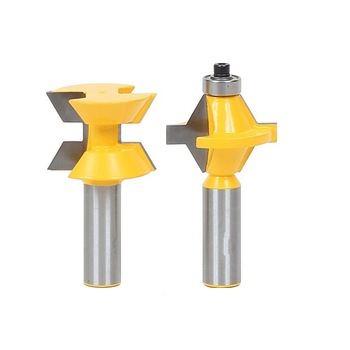 Set 2 freze lemn GOBI canturi / imbinare / nut feder prindere 12.7 mm Set 2 freze lemn GOBI canturi / imbinare / nut feder prindere 12.7 mm