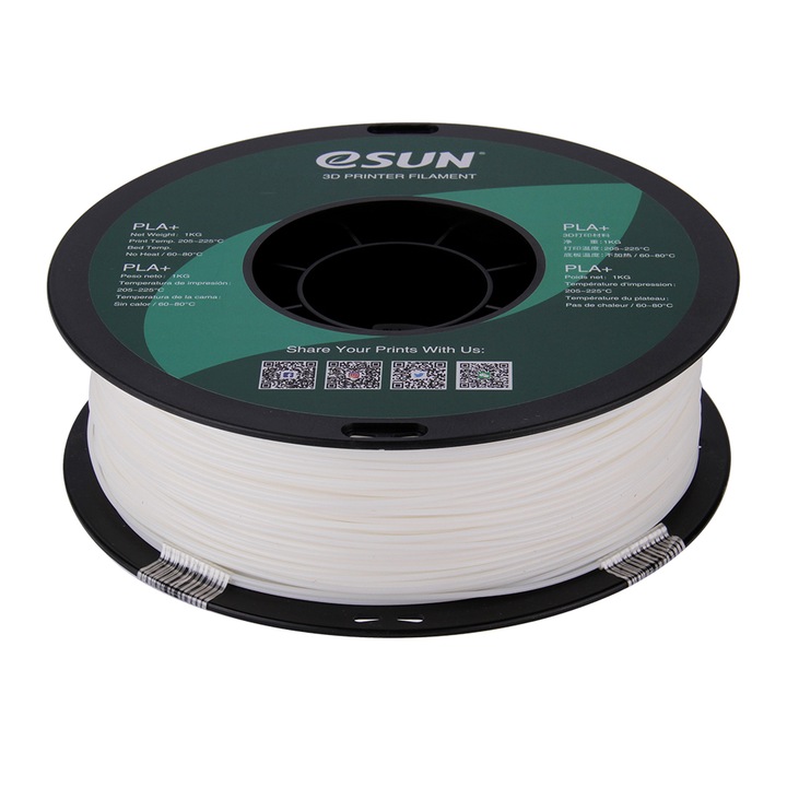 Filament PLA+ 1.75mm White 1kg