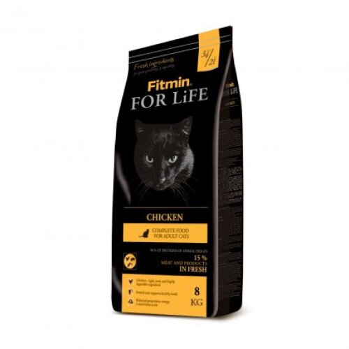 Hrana pentru pisici, Fitmin cat For Life, Chicken, 8 kg