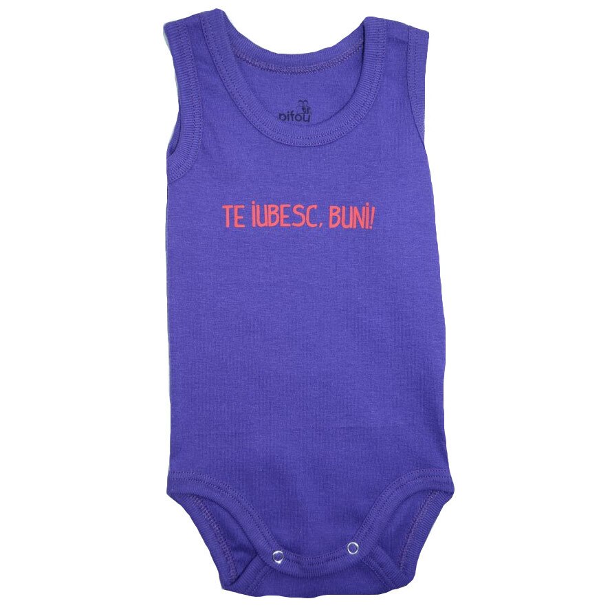 Body tip maieu pentru fete Pifou Model 5 BMF1-M, Mov, 74 cm