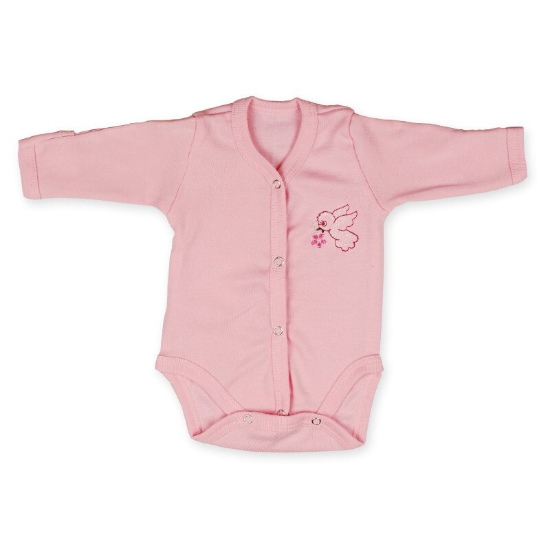 Body cu maneca lunga, fete, Pifou, Roz