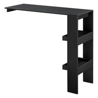 masa bar bromolla s encasa 120 x 45 x 106 cm palmelamina negru cu doua rafturi montabila pe perete imagen 31_0_
0