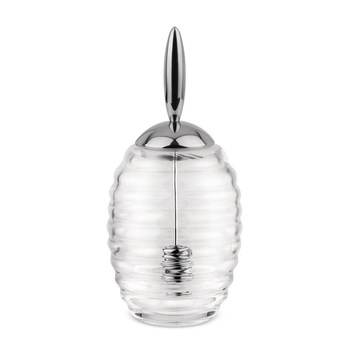 Set recipient pentru miere cu lingura 0.35l, Alessi, TW01 Set recipient pentru miere cu lingura 0.35l, Alessi, TW01