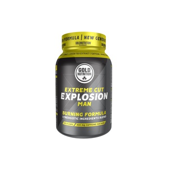 Supliment alimentar pentru arderea grasimilor, GoldNutrition, Extreme Cut Explosion Man, 90 capsule vegetale Supliment alimentar pentru arderea grasimilor, GoldNutrition, Extreme Cut Explosion Man, 90 capsule vegetale