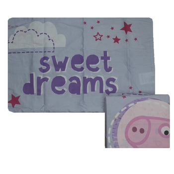 Set 2 piese pentru copii husa pentru pilota si perna 135 x 100 cm Mini Junior 582594, Mov Set 2 piese pentru copii husa pentru pilota si perna 135 x 100 cm Mini Junior 582594, Mov