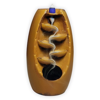 Cascada de fum pentru aromaterapie, 10 conuri cadou, Maro Cascada de fum pentru aromaterapie, 10 conuri cadou, Maro