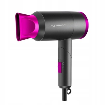 Uscator de par pentru calatorie Aigostar, Diane, 1800W, Negru/Roz Uscator de par pentru calatorie Aigostar, Diane, 1800W, Negru/Roz