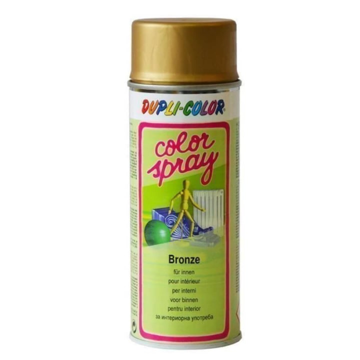 Vopsea Spray Efect de Bronz Dupli-Color, Auriu, 400 ml