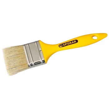Pensula pentru Vopsit Hobby, 38 mm, din Par Natural 100%, Galbena Pensula pentru Vopsit Hobby, 38 mm, din Par Natural 100%, Galbena