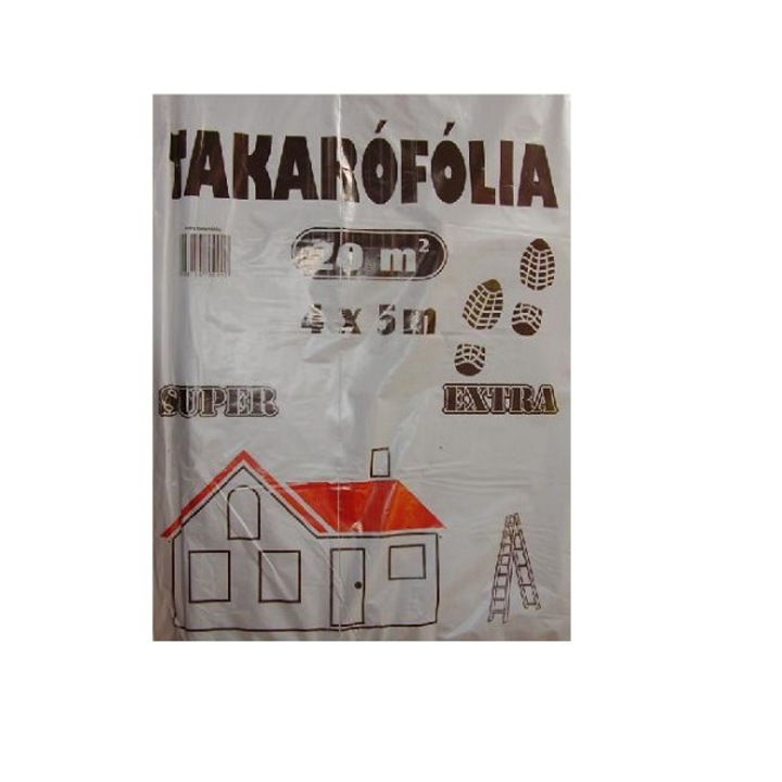 Takarófólia 4 x 5 m járható, létrázható 1 db/csomag