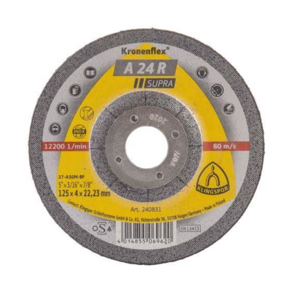 Disc Polizare Klingspor A24 Supra, Otel, 115x4x22mm