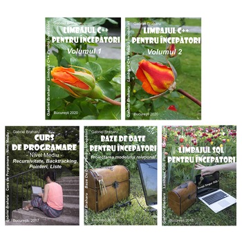 Set de 5 Carti Programare Incepatori (17), Gabriel Braharu, Colectia  Set de 5 Carti Programare Incepatori (17), Gabriel Braharu, Colectia