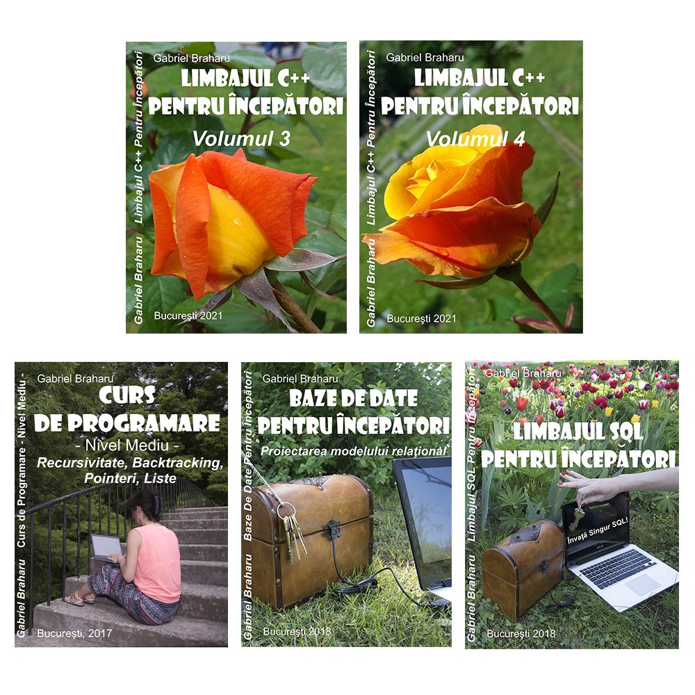 Set de 5 Carti Programare Incepatori (16), Gabriel Braharu, Colectia 