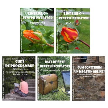 Set de 5 Carti Programare Incepatori (13), Gabriel Braharu, Colectia  Set de 5 Carti Programare Incepatori (13), Gabriel Braharu, Colectia