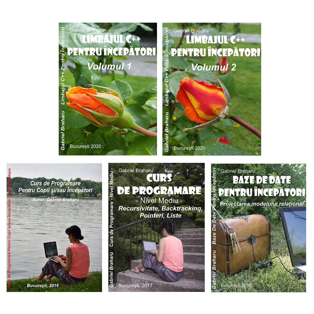Set de 5 Carti Programare Incepatori (11), Gabriel Braharu, Colectia 